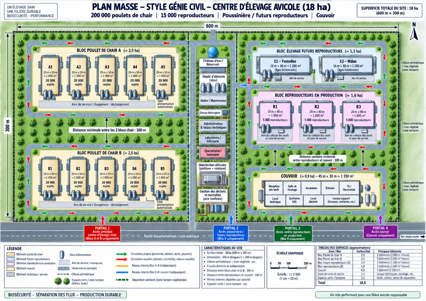 Plan masse et circulation